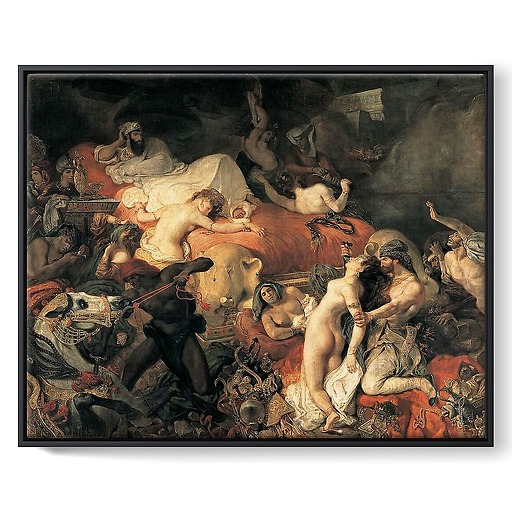 The Death of Sardanapale (framed canvas)