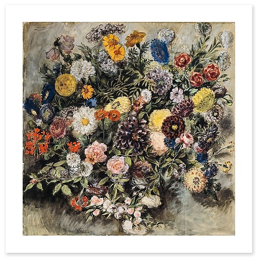 Bouquet of flowers (canvas without frame)
