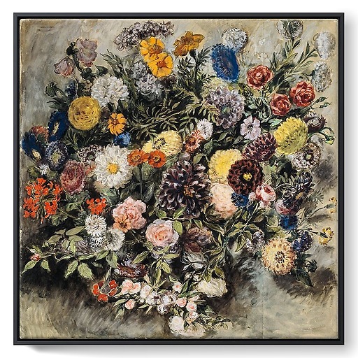Bouquet of flowers (framed canvas)