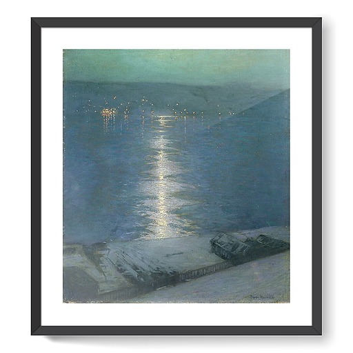 Clair de lune sur la riviére ou (framed art prints)