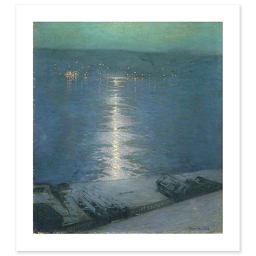 Clair de lune sur la riviére ou (canvas without frame)