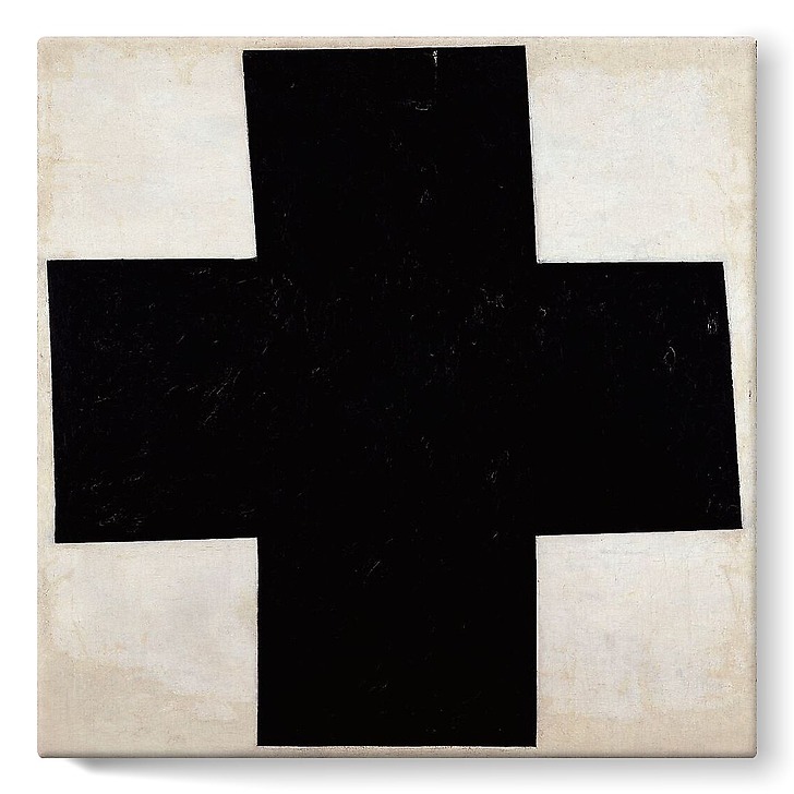 Croix [noire] (stretched canvas)