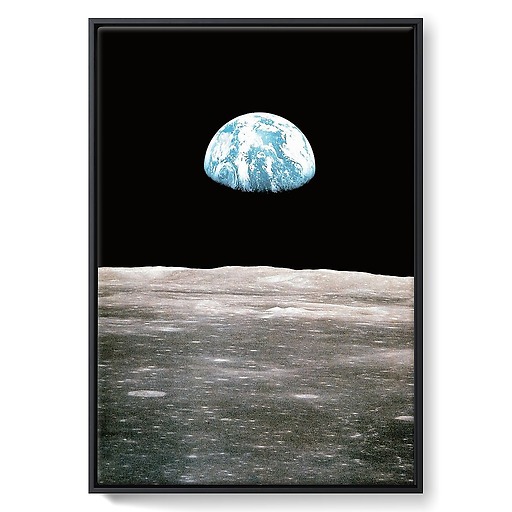La terre vue de la Lune (framed canvas)