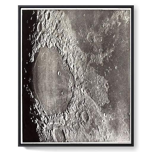 Atlas photographique de la lune, Taruntius Mer des aises Macrobius (framed canvas)