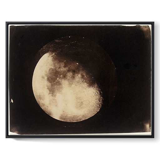 Photographie lunaire, Corne Nord, 27 mars 1890, Observatoire de Paris (framed canvas)