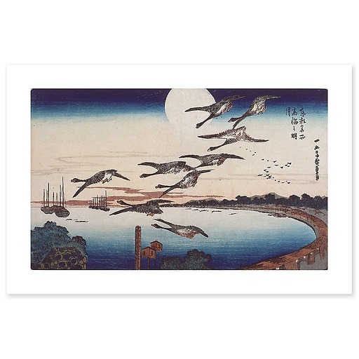 Clair de lune à Takanawa (toiles sans cadre)