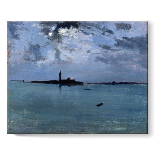 Venise : la nuit sur la lagune (stretched canvas)