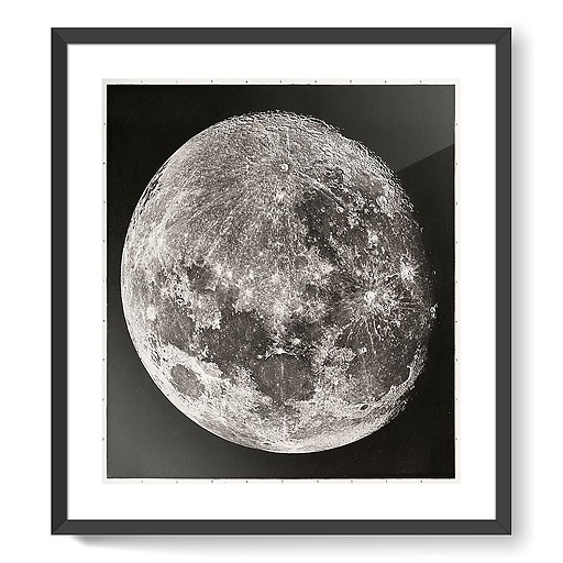 Atlas photographique de la lune, page de titre (affiches d'art encadrées)