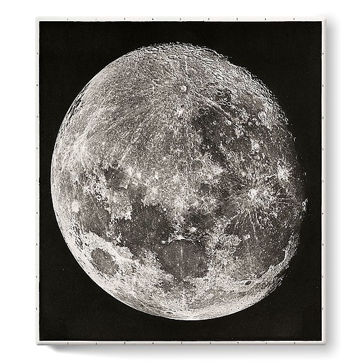 Atlas photographique de la lune, page de titre (toiles sur châssis)