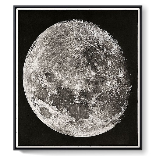 Atlas photographique de la lune, page de titre (framed canvas)