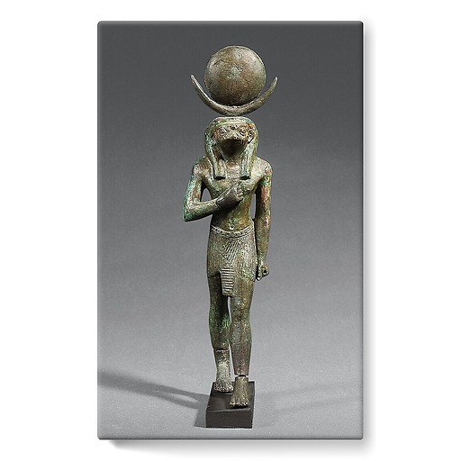 Statuette du dieu-lune à tête de faucon Khonsou (toiles sur châssis)
