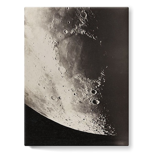 Photographie lunaire, Corne Nord, 27 mars 1890, Observatoire de Paris (toiles sur châssis)