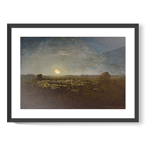 Le parc à moutons, clair de lune (framed art prints)