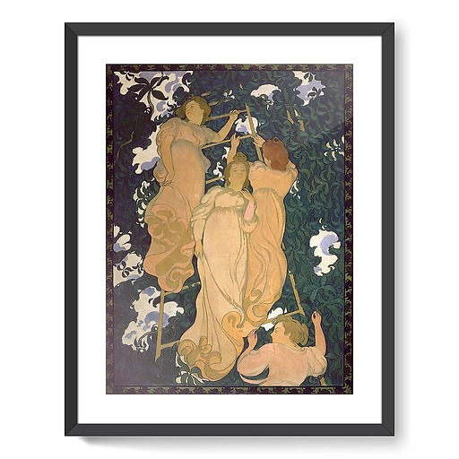 The Ladder in the foliage (framed art prints)