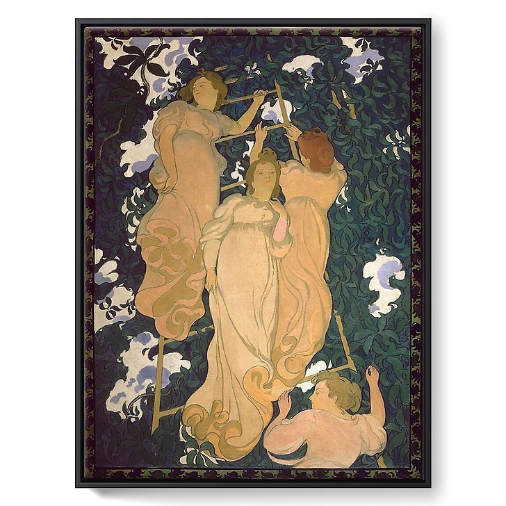 L'Echelle dans le feuillage (toiles encadrées)