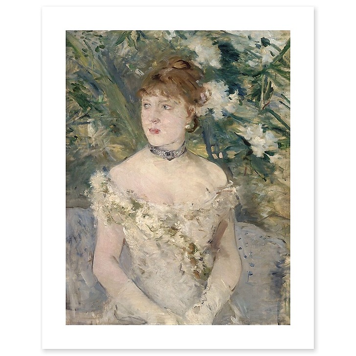 Jeune femme en toilette au bal (détail) (affiches d'art)