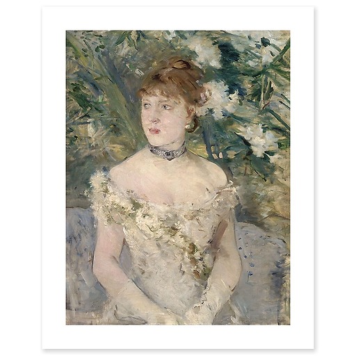 Jeune femme en toilette au bal (détail) (canvas without frame)