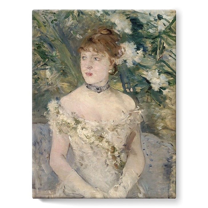 Jeune femme en toilette au bal (détail) (toiles sur châssis)