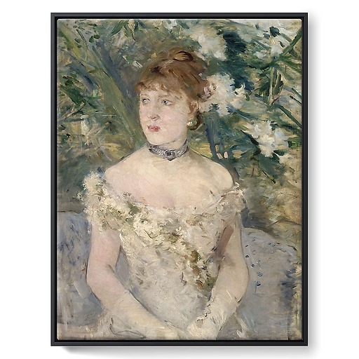 Jeune femme en toilette au bal (détail) (framed canvas)