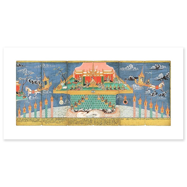 Nemi Jataka (détail) (toiles sans cadre)