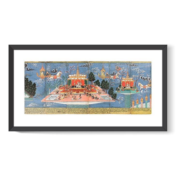 Nemi Jataka (détail) (affiches d'art encadrées)