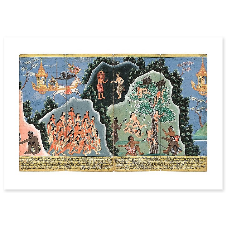 Nemi Jataka (détail) (affiches d'art)