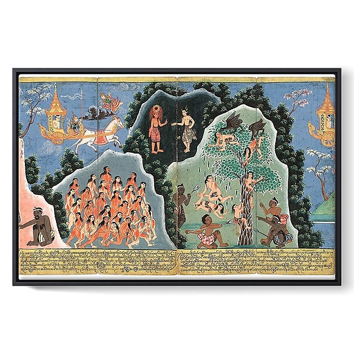 Nemi Jataka (détail) (framed canvas)