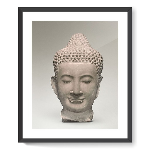 Tête de Bouddha (affiches d'art encadrées)