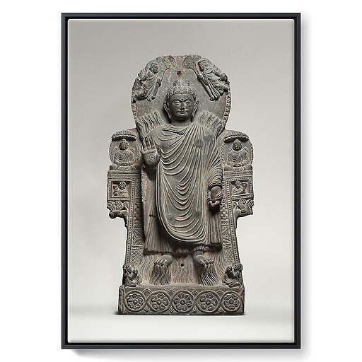 Bouddha au grand miracle (le miracle de Shravasti) (framed canvas)