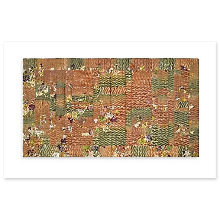 Kesa à sept joi confectionné dans le tissu d'une robe de théâtre no (toiles sans cadre)