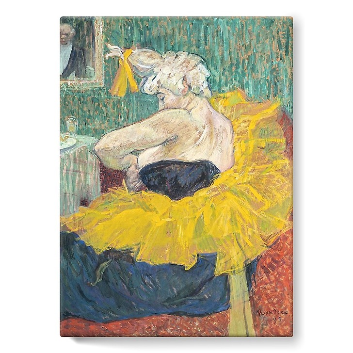 Clownesse Cha-U-Kao (détail), 1895 (stretched canvas)