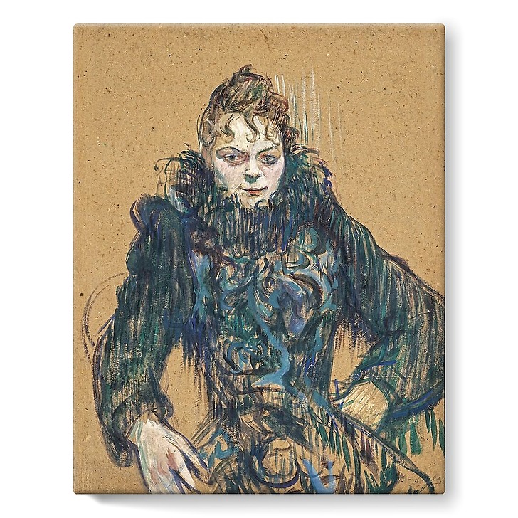 Femme au boa noir (détail), 1892 (toiles sur châssis)