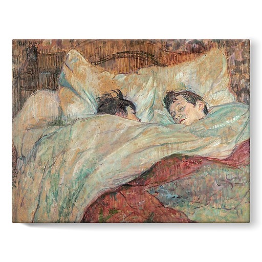 Dans le lit (détail), vers 1892 (toiles sur châssis)