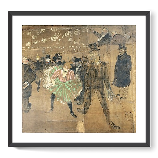 La Danse au Moulin Rouge, dit aussi La Goulue et Valentin le Désossé,
panneau pour la baraque de La Goulue à la Foire du Trône à Paris (panneau de gauche), 1895 (affiches d'art encadrées)