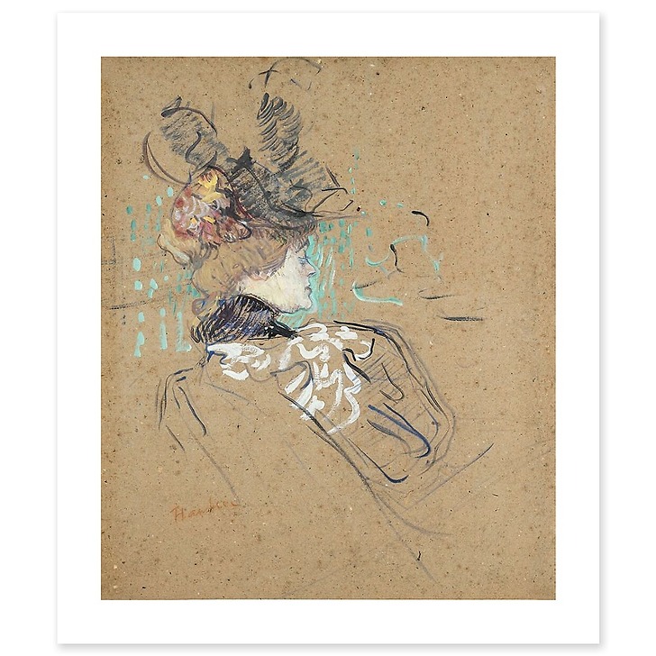 Femme de profil (Madame Lucy) (détail), 1896 (art prints)