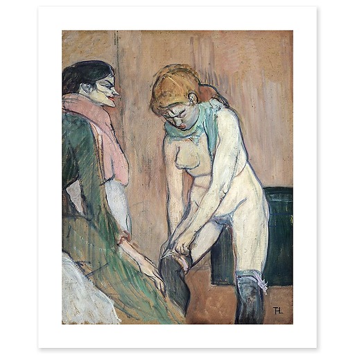 Femme tirant son bas, vers 1893-1894 (canvas without frame)
