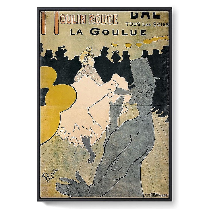 Moulin Rouge, bal tous les soirs, la Goulue (framed canvas)