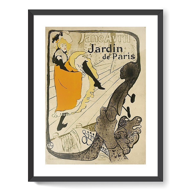 Jane Avril au Jardin de Paris (2e état) (framed art prints)