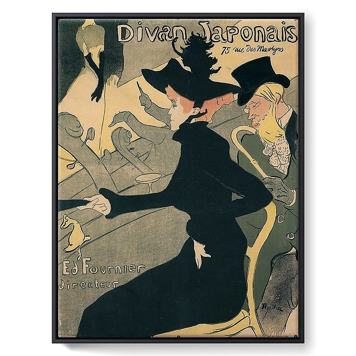 Affiche : Le Divan japonais (framed canvas)