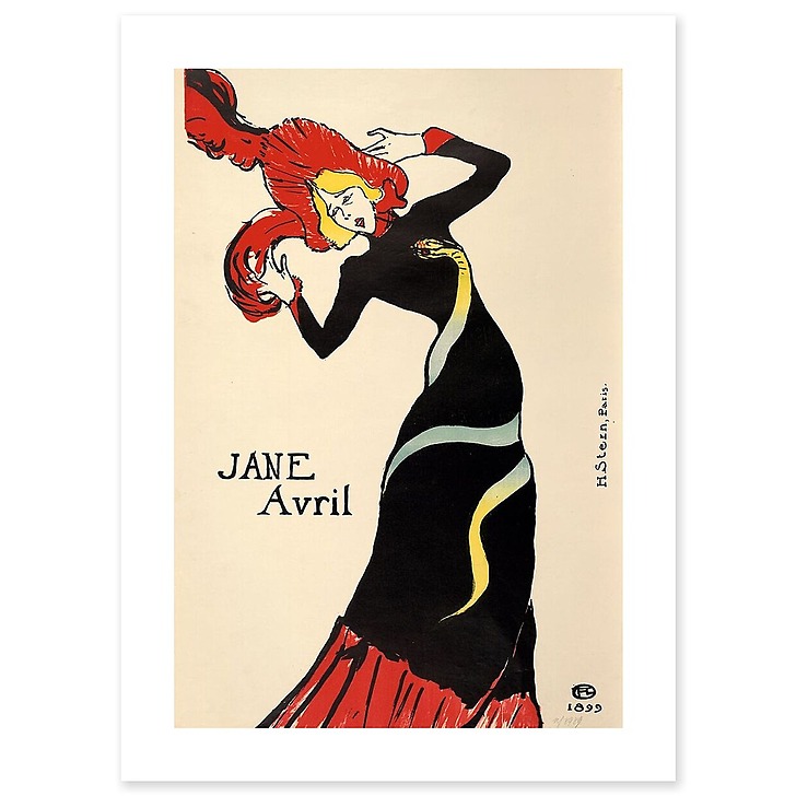 Jane Avril (avec la robe au serpent) (affiches d'art)
