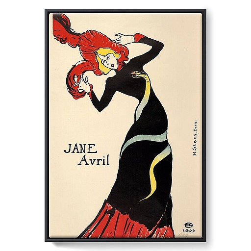 Jane Avril (avec la robe au serpent) (framed canvas)