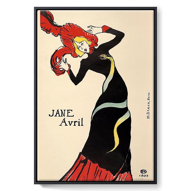 Jane Avril (avec la robe au serpent) (toiles encadrées)