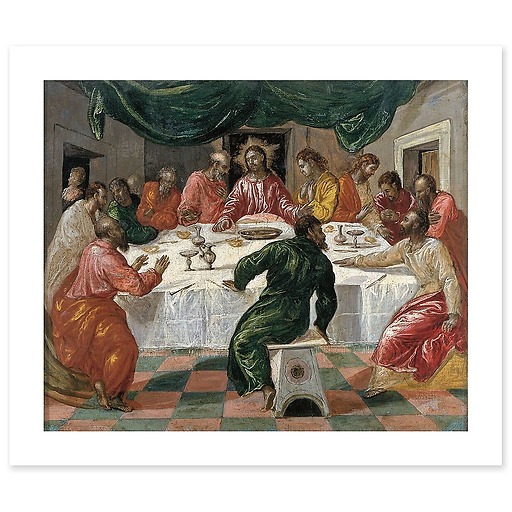 La Cène ou Le Dernier Repas du Christ (détail) (affiches d'art)