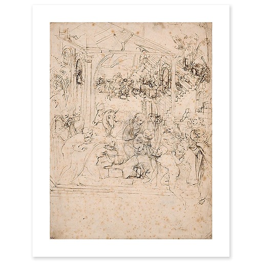 Étude de composition pour l'Adoration des Mages (canvas without frame)