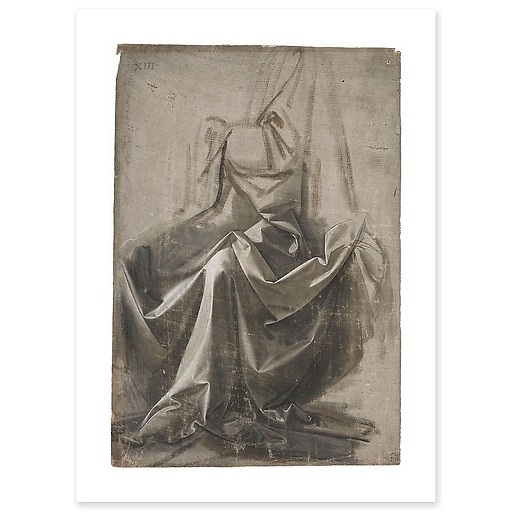 Draperie Jabach XIII. Figure assise (affiches d'art)