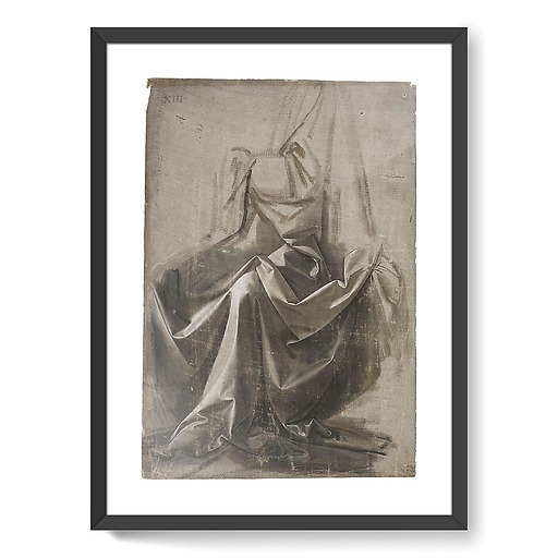 Draperie Jabach XIII. Figure assise (framed art prints)