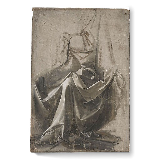 Draperie Jabach XIII. Figure assise (stretched canvas)