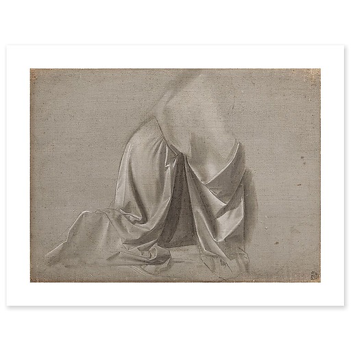 Draperie Jabach III I. Figure agenouillée (art prints)