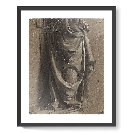 Draperie Jabach IX. Figure debout, de profil (framed art prints)
