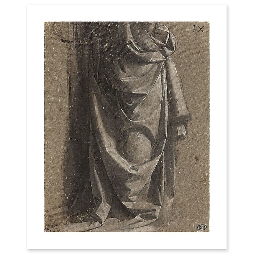Draperie Jabach IX. Figure debout, de profil (canvas without frame)